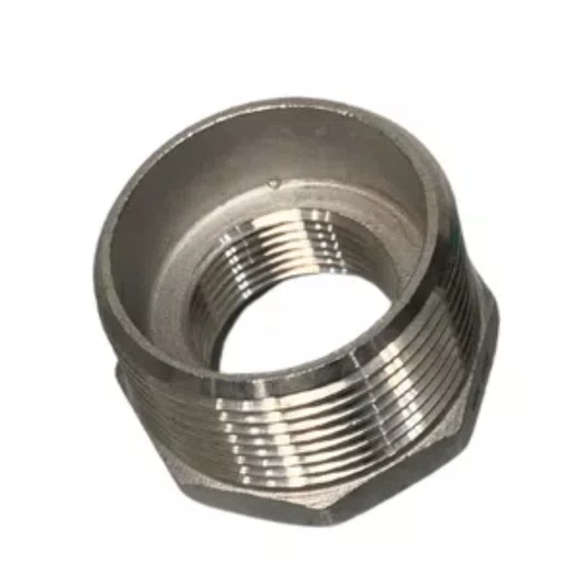 Bucha de Redução Aço Inox 304 Rosca 3/4 X 1/2 Npt 2 Unidades