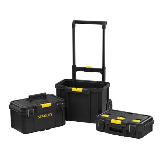 Caixa para Ferramentas 3 em 1 Quick-link com Rodas para 45kg