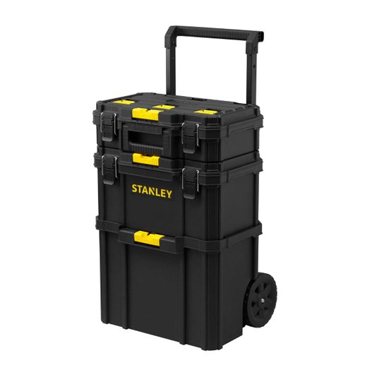 Caixa para Ferramentas 3 em 1 Quick-link com Rodas para 45kg