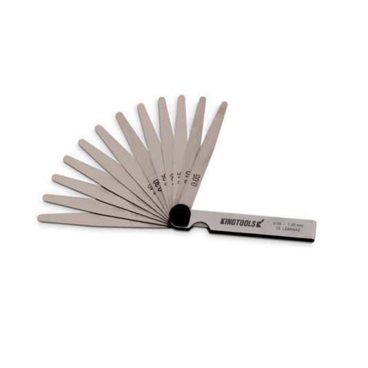 Calibrador de Folga Pente 0,03 a 1mm 32 Laminas Kingtools