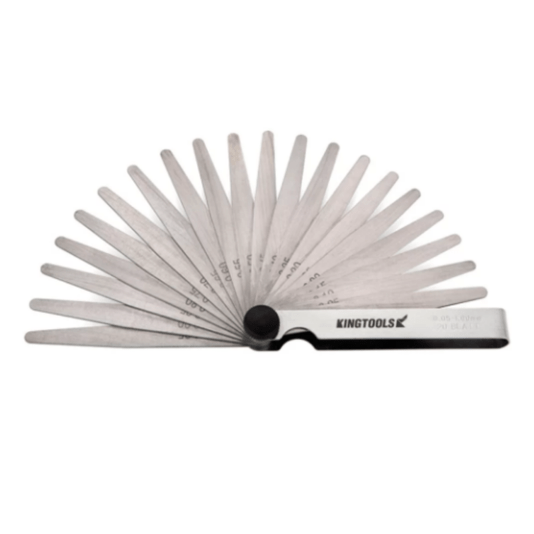 Calibrador de Folga Pente 0,05 a 1mm 20 Laminas Kingtools