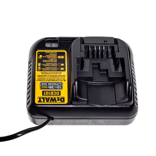 Carregador de Bateria 12v e 20v Bivolt Dcb107 Dewalt