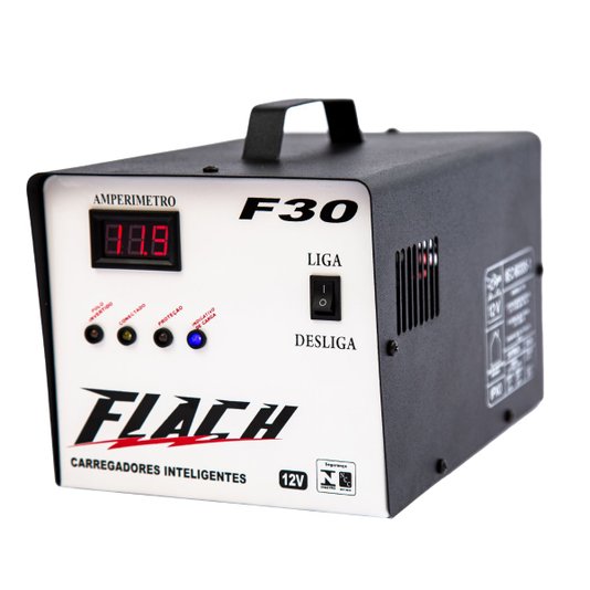 Carregador de Bateria 30 Amperes Inteligente F30 12v Flach
