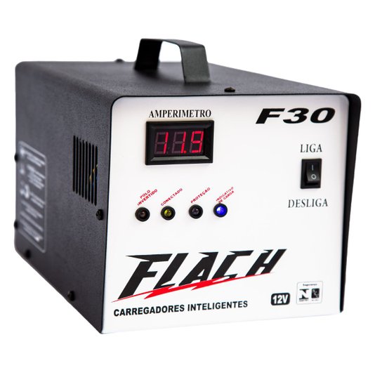 Carregador de Bateria 30 Amperes Inteligente F30 12v Flach