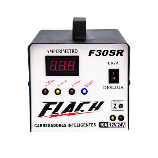 Carregador de Bateria F30 12/24v Sr Inteligente Bivolt Flach