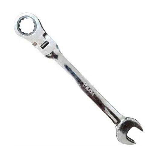 Chave Combinada 12mm Cabeça com Catraca Articulada Sata