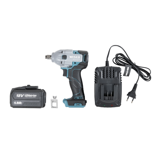 Chave de Impacto 18v Brushless 1/2 Pol 350nm Ws2407 Wesco