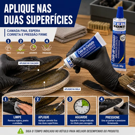 Cola de Contato Tradicional Couro Borracha Madeira 30g