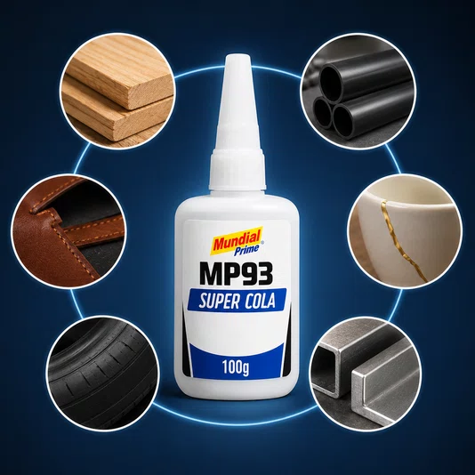 Cola Instantânea 100g Mp93 Multiuso Madeira Plástico Metal