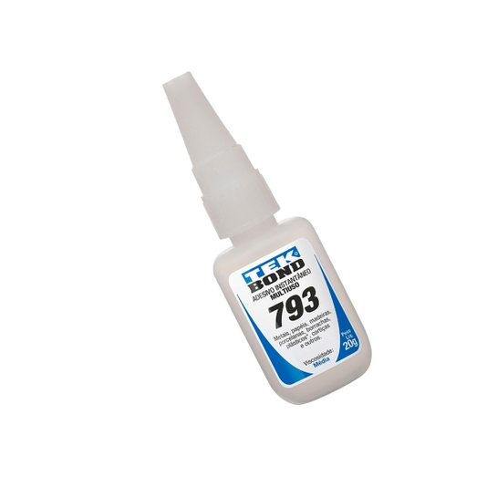 Cola Instantânea Adesivo 793 Bico Antientupimento 20g Tekbond