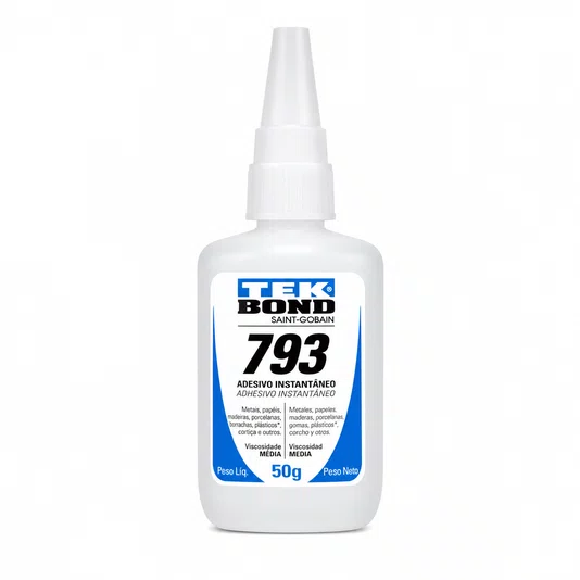 Cola Instantânea Adesivo Bico Antientupimento Madeira 50g