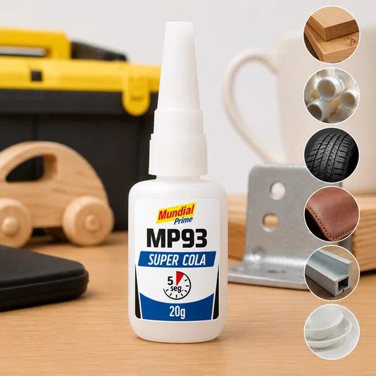 Cola Instantânea 20g Mp93 Multiuso Madeira Plástico Metal