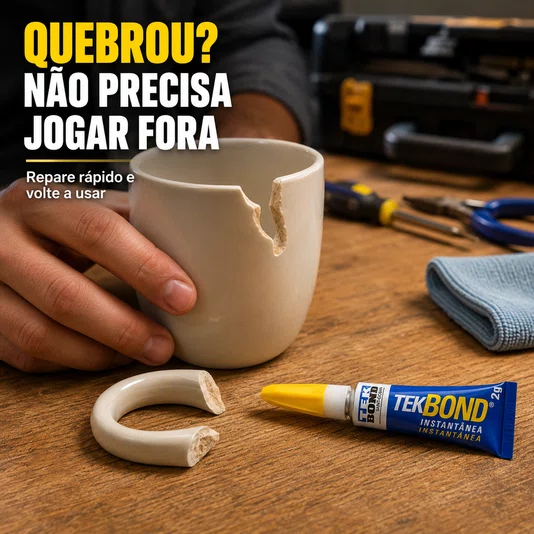 Cola Instantânea Super Cola Reparos Plástico Madeira 2g