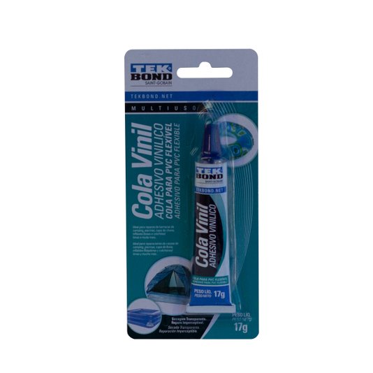 Cola Vinil 17g Blister para Lona Piscina Barraca Pvc Tekbond