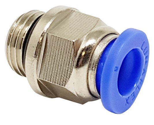 Conector Reto Rosca Macho 1/2 para Tubo 10mm Conexão Rápida