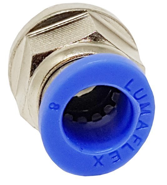 Conector Reto Rosca Macho 1/2 para Tubo 10mm Conexão Rápida