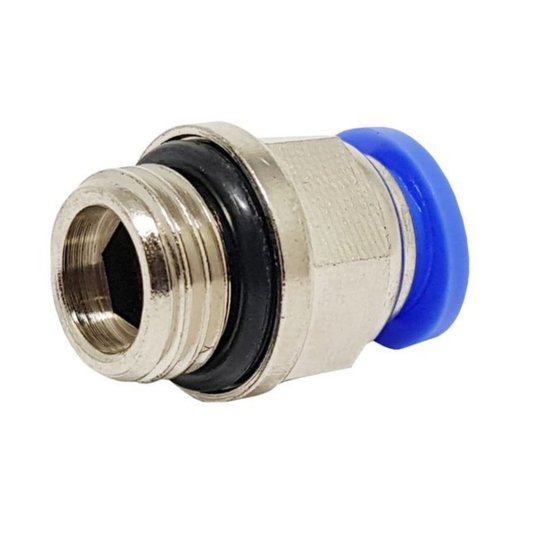 Conector Reto Rosca Macho Bsp 1/2 Tubo 8mm Conexão Rápida