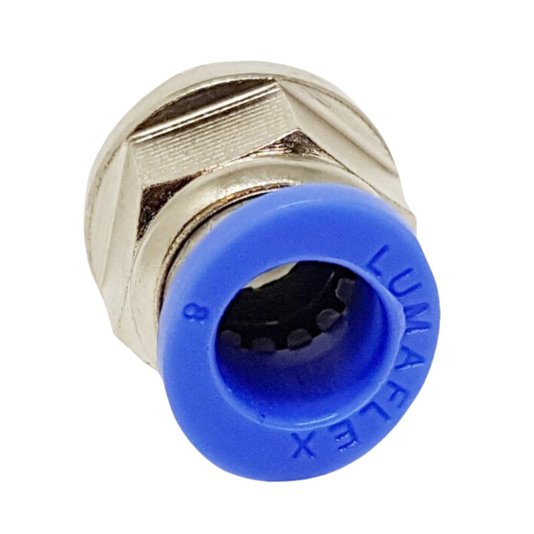 Conector Reto Rosca Macho Bsp 1/2 Tubo 8mm Conexão Rápida