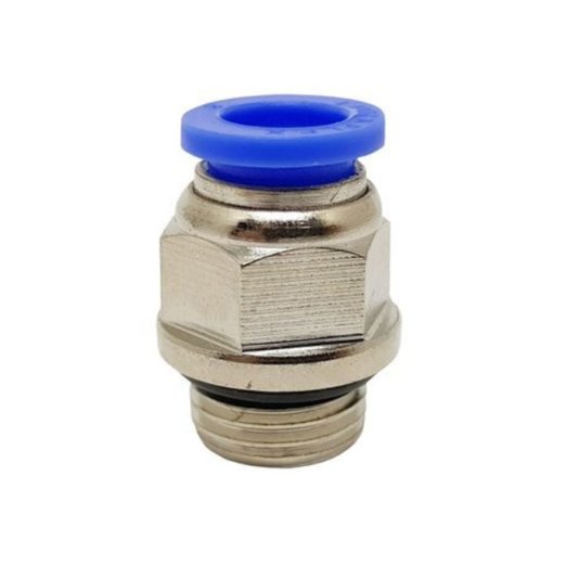 Conector Reto Rosca Macho Bsp 1/4 Tubo 6mm Conexão Rápida