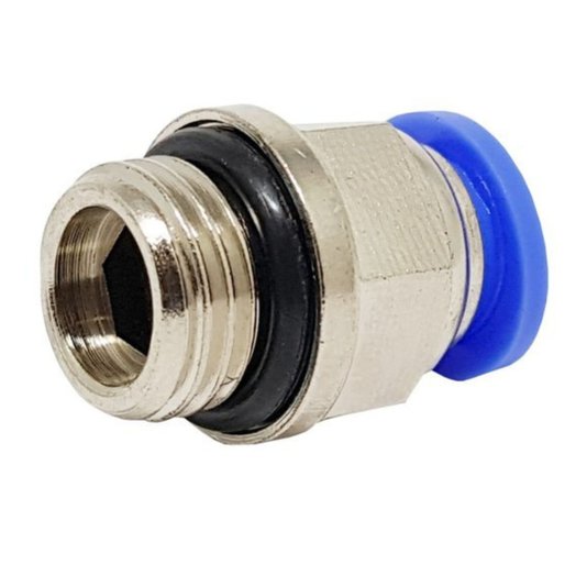 Conector Reto Rosca Macho Bsp 1/4 Tubo 6mm Conexão Rápida