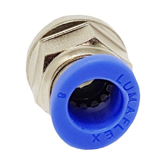 Conector Reto Rosca Macho Bsp 1/4 Tubo 8mm Conexão Rápida