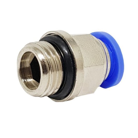 Conector Reto Rosca Macho Bsp 1/4 Tubo 8mm Conexão Rápida