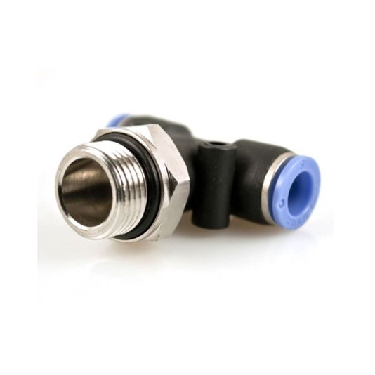 Conector T Rosca Macho Central Bsp 1/4 para Tubo 8mm Conexão Rápida