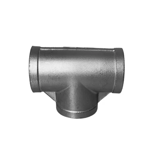 Conexão em Te Aço Inox 304 Rosca Femea Npt 1.1/4 Polegada