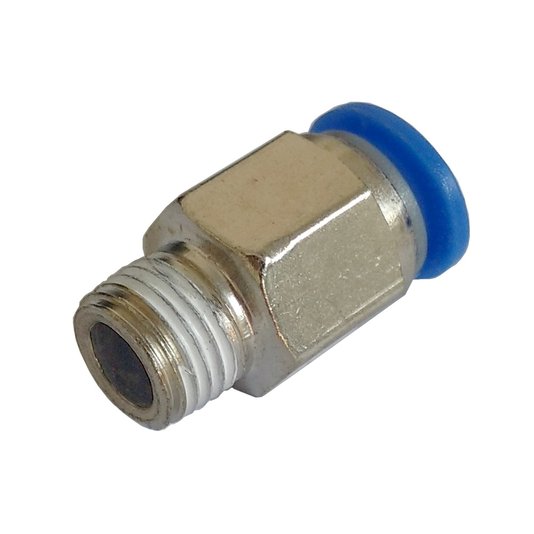 Conexão Pneumatica Conector Reto Rosca Macho 1/8 Tubo 4mm