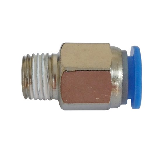 Conexão Pneumatica Conector Reto Rosca Macho 1/8 Tubo 4mm