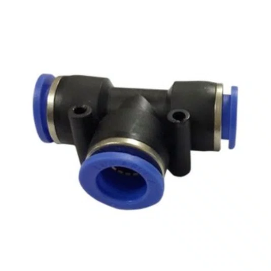 Conexão Pneumatica União T 10mm Emenda Tubo Pun - 5 UND