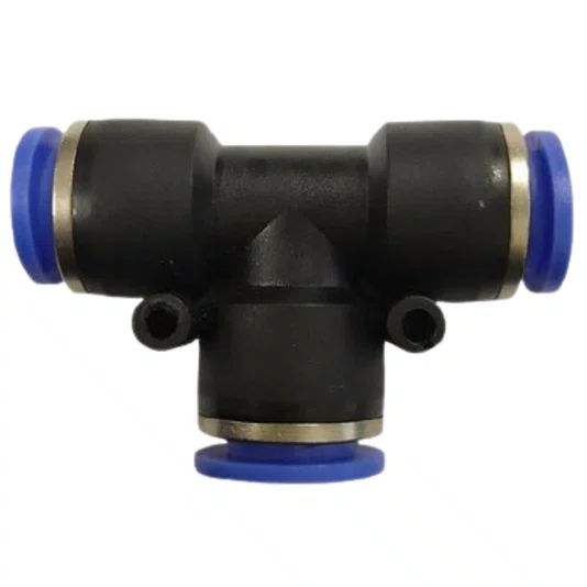 Conexão Pneumatica União T 4mm Emenda Tubo Pun - 5 Und