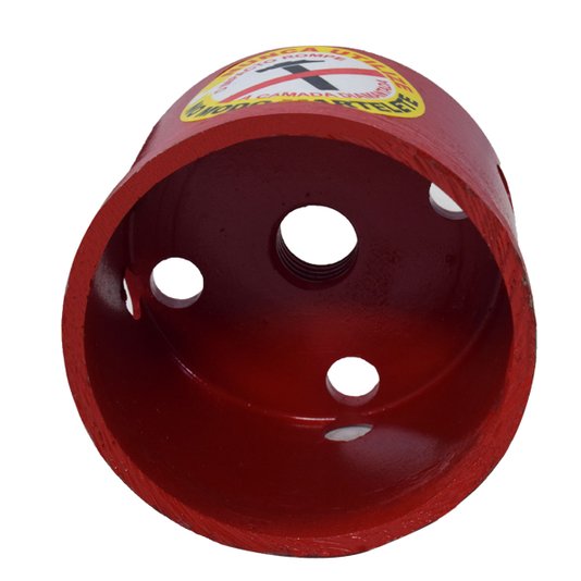 Corpo Serra Copo Diamantada 60mm Vermelha - Braskoki