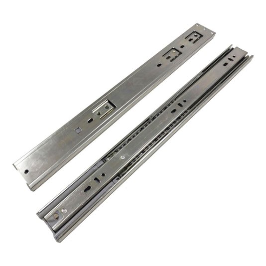 Corrediça Gaveta Trilho Telescópico 40cm Larga H45 Par 28kg