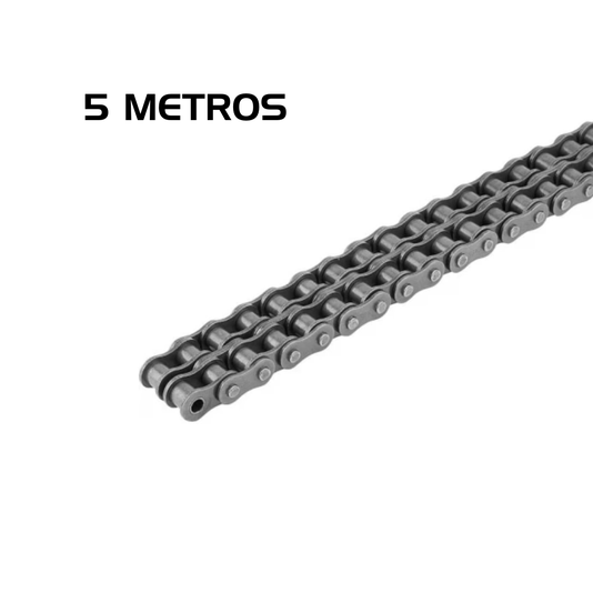 Corrente de Transmissão Dupla Asa 50 Passo 5/8 pol 5 Metros