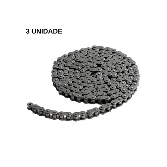 Corrente de Transmissão Simples Passo 3/4" Asa 60/1 3 Metros