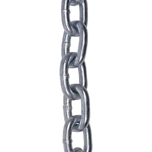 Corrente Zincada Elo Curto 8mm Soldada Galvanizada