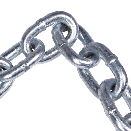 Corrente Zincada Elo Curto 8mm Soldada Galvanizada