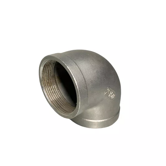 Cotovelo 90 Aço Inox Rosca Femea 1.1/2 Polegada Conexão Npt