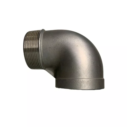 Cotovelo 90 Aço Inox Rosca Macho Femea 1.1/2 Pol Conexão Npt