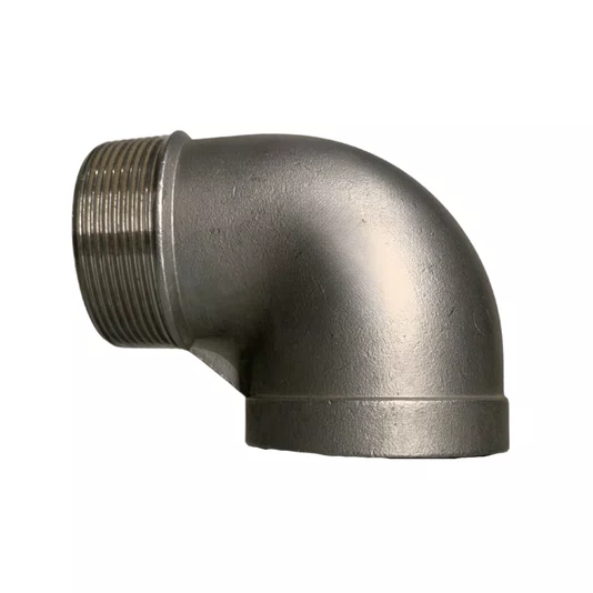 Cotovelo 90 Aço Inox Rosca Macho Femea 1/2 Pol Conexão Npt
