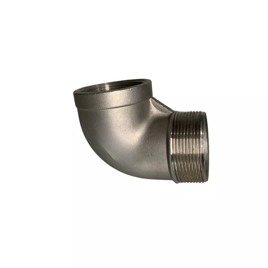 Cotovelo 90 Aço Inox Rosca Macho Femea 3/4 Pol Conexão Npt