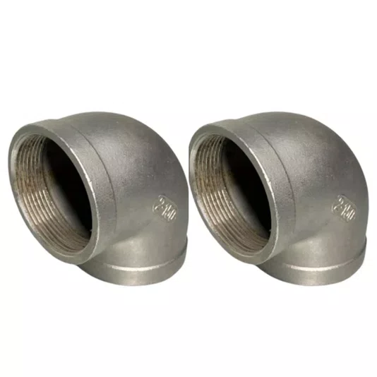 Cotovelo 90 Inox Rosca Femea 1.1/2 Polegada Conexão Npt 2 UN