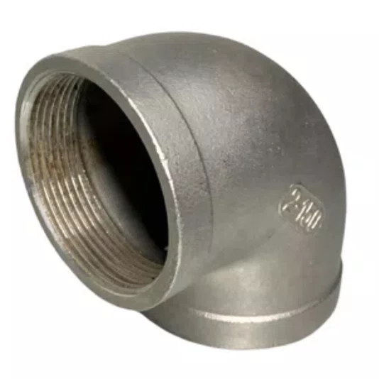 Cotovelo 90 Inox Rosca Femea 1.1/2 Polegada Conexão Npt 2 UN