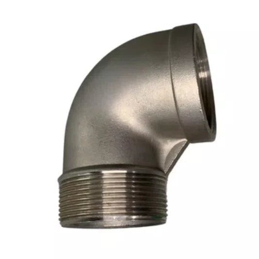 Cotovelo 90 Inox Rosca Macho Femea 1 Pol Conexão Npt 5 Und