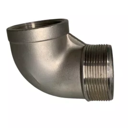 Cotovelo 90 Inox Rosca Macho Femea 1 Pol Conexão Npt 5 Und