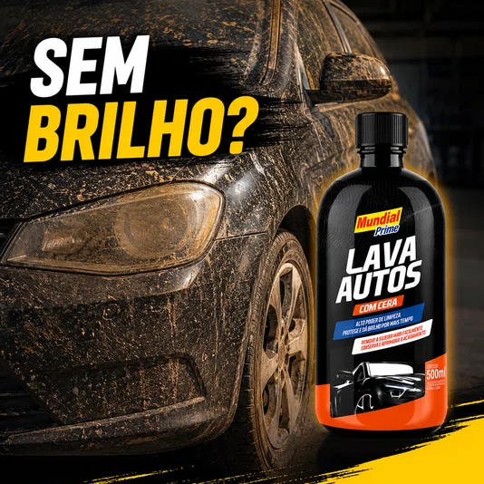Lava Autos com Cera 500ml Limpeza Profunda Brilho Intenso