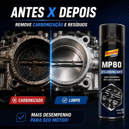 Descarbonizante Spray Mp80 300ml Limpa Tbi Carburador