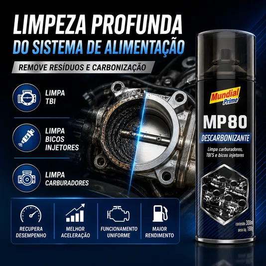 Descarbonizante Spray Mp80 300ml Limpa Tbi Carburador