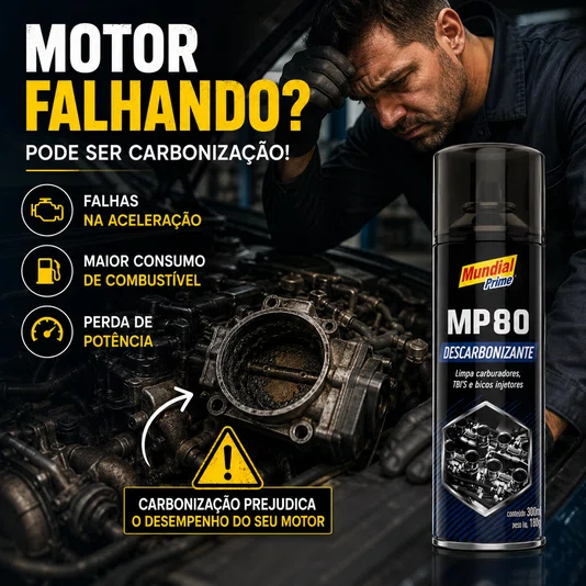 Descarbonizante Spray Mp80 300ml Limpa Tbi Carburador